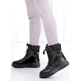 Women's Lea Black snow boots 2