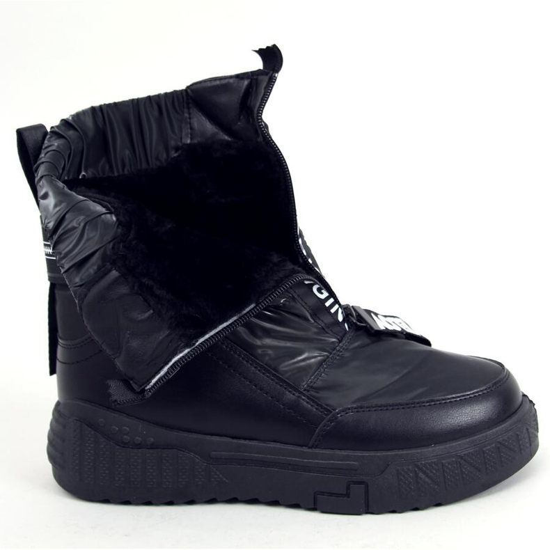 Women's Lea Black snow boots 1