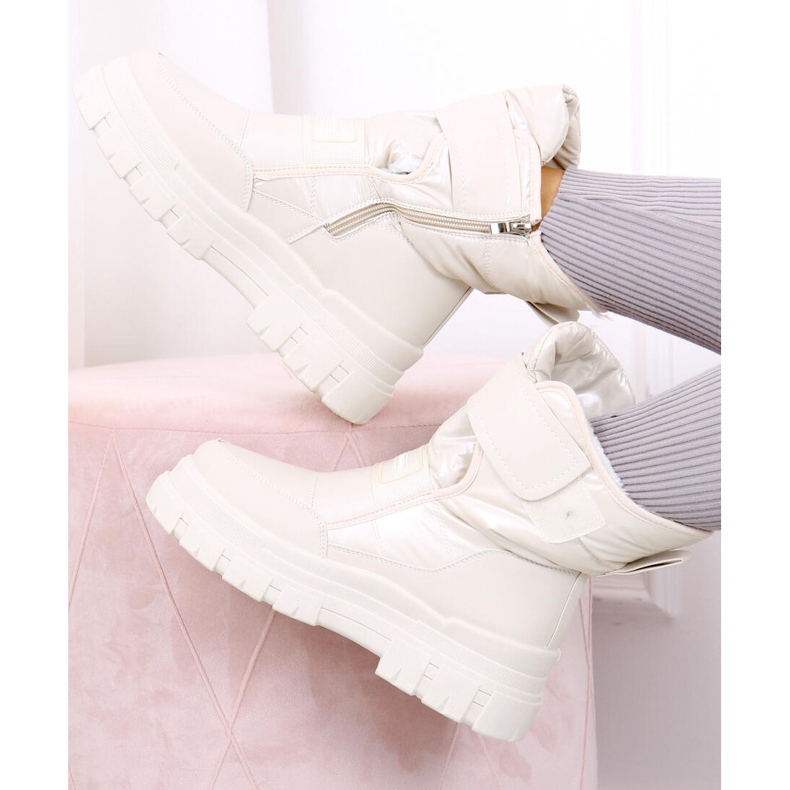 Women's snow boots Elza Beige 1