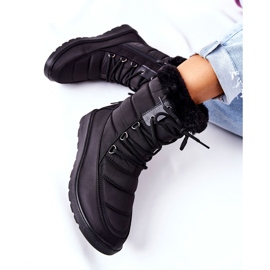 Vinceza High Snow Boots With Fur Black Haneta 1
