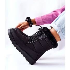 Vinceza High Snow Boots With Fur Black Haneta 2