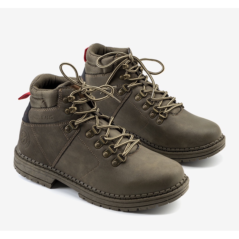 Green men's cross Jeans Chapa trekking shoes 1