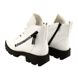 Sergio Leone BT740 White Boots black 4
