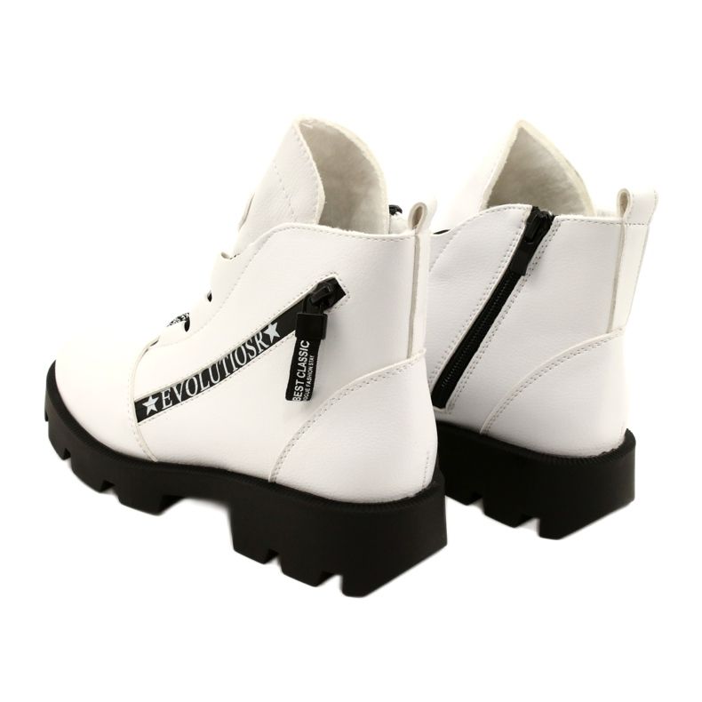 Sergio Leone BT740 White Boots black 4