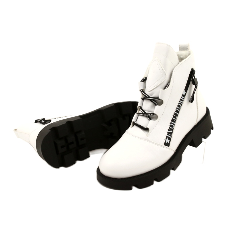 Sergio Leone BT740 White Boots black 3