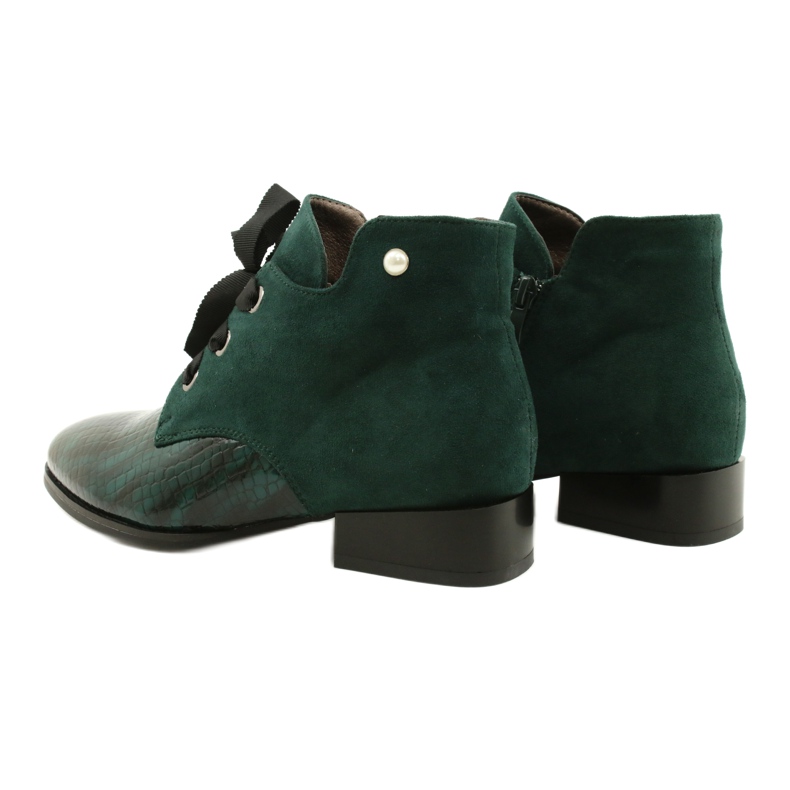 M.Daszyński Women's Chelated Chelsea Boots Daszyński SA197-9 Green 4