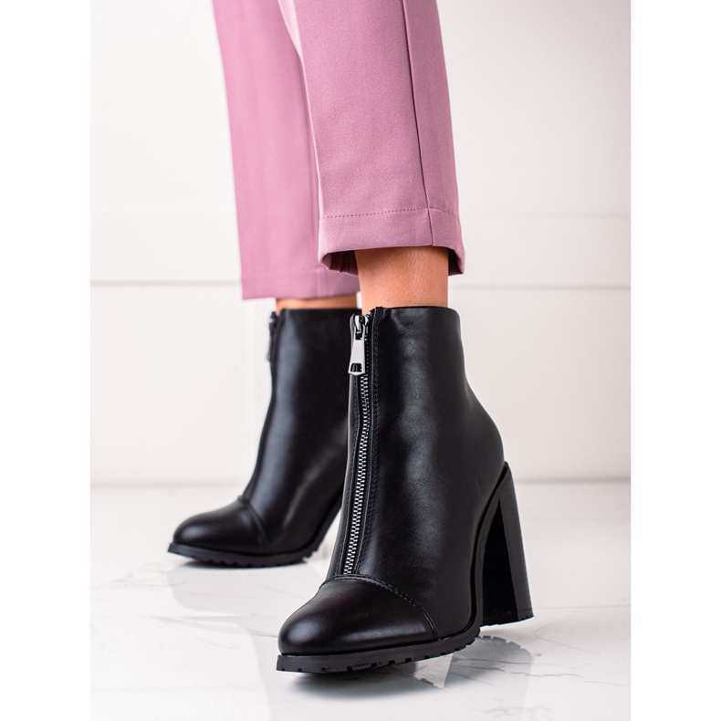 Super Mode Classic boots with a zipper black 1