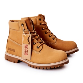 Leather Boots Trappers Big Star II174264 Camel brown 1