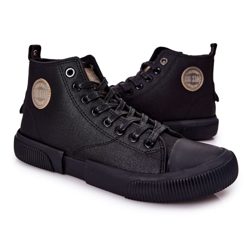 Men's High Sneakers Big Star II174023 Black 1