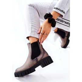 Boots Workers Warm Trapers Sergio Leone TR761 Gray grey 2