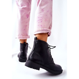 PH1 Classic Black Leather Tied Boots Melome 2