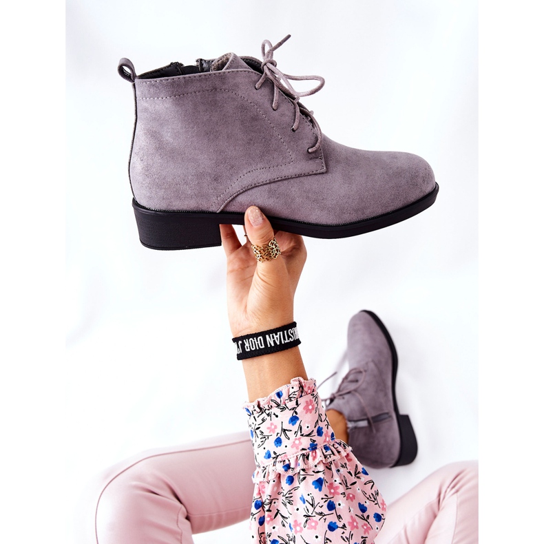 PH1 Warm Malitea Gray Boots With Zipper grey 1