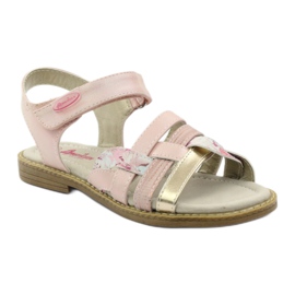 American Club Rose gold gladiator sandals pink golden 1