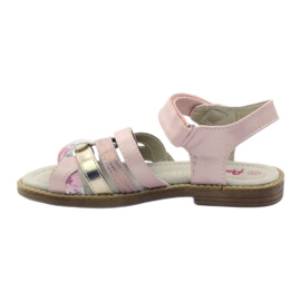 American Club Rose gold gladiator sandals pink golden 2