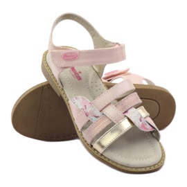 American Club Rose gold gladiator sandals pink golden 3