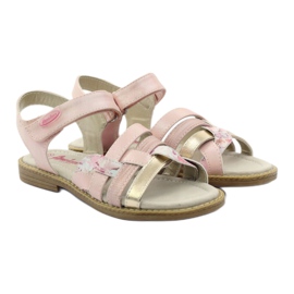 American Club Rose gold gladiator sandals pink golden 4