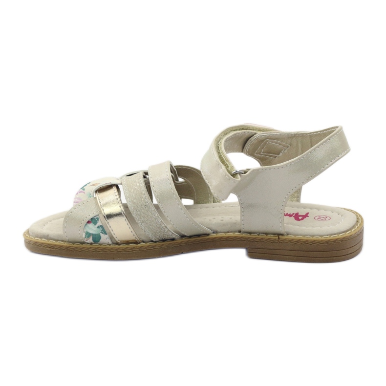 American Club American Sandals Gladiatori beige golden 2