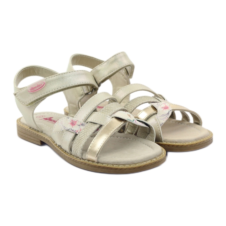 American Club American Sandals Gladiatori beige golden 4 American Club American Sandals Gladiatori beige golden 4