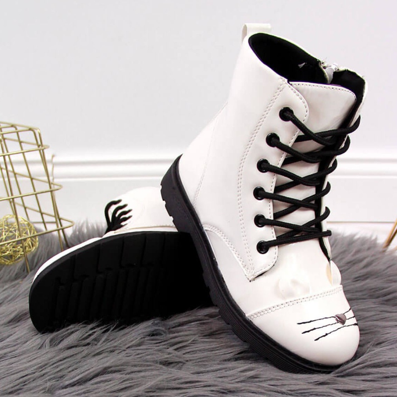 Warm girls boots Jr EVE319B white 1 Warm girls boots Jr EVE319B white 1