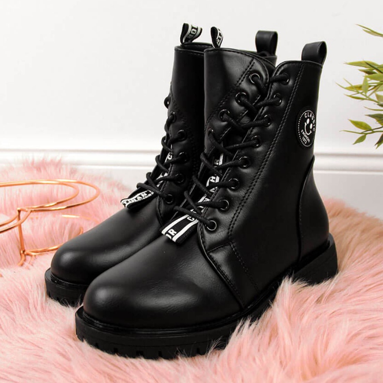 Boots insulated asymmetric Jr EVE322A black white 1