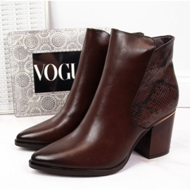 Boots insulated snake skin Potocki W WOL31B brown 1