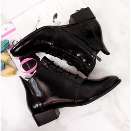 Boots uninsulated lacquered Potocki W WOL33A black 1