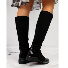 Black suede insulated boots Filippo W PAW289 2