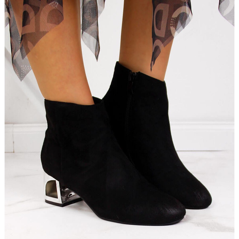 Boots with decorative heel T.Sokolski W SCA144A black 2