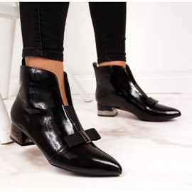 Boots cut with a bow T.Sokolski W SCA145 black 1