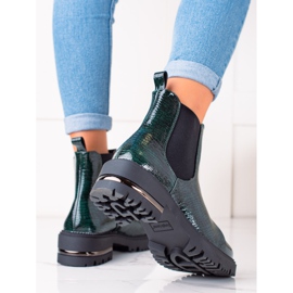Green Chelsea boots by Sergio Leone 1