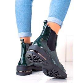Lacquered Boots Łuska Sergio Leone TR746 Green 1