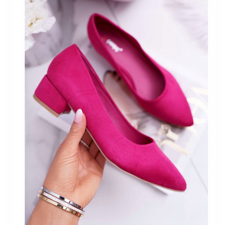 PS1 Classic Women's Pumps Suede Fuchsia Rheya pink 1