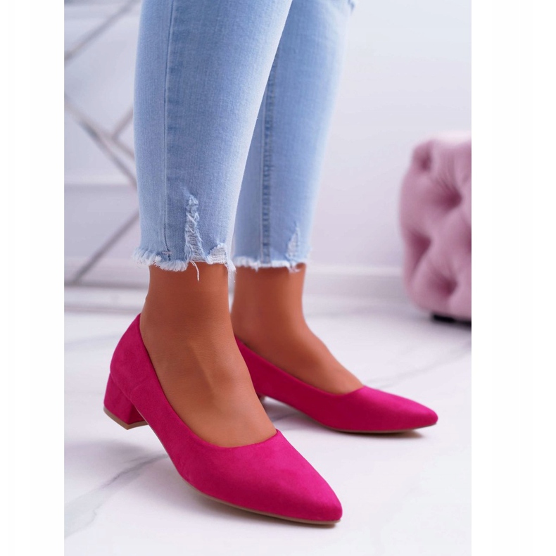 PS1 Classic Women's Pumps Suede Fuchsia Rheya pink 2