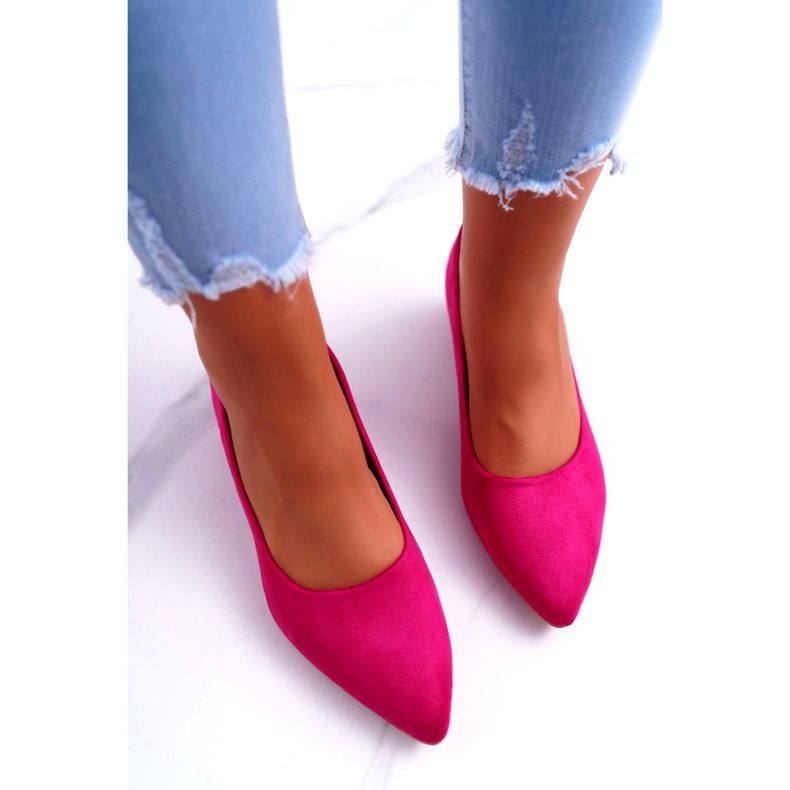 PS1 Classic Women's Pumps Suede Fuchsia Rheya pink 4