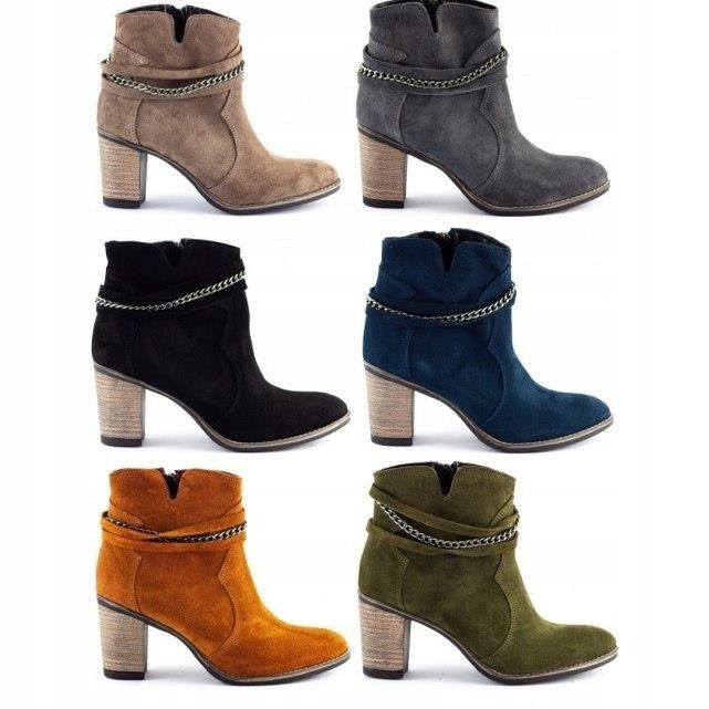 Olivier Women's insulated boots with gray chain grey 2