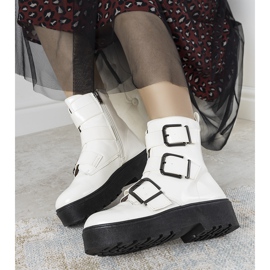 Austin white ankle boots 1