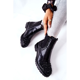 Black Monah Jodhpur Boots With Jets 2