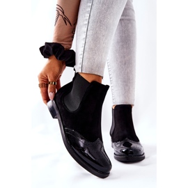 Leather Slip-On Boots Laura Messi Black 2096 1