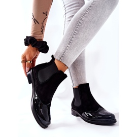 Leather Slip-On Boots Laura Messi Black 2096 2