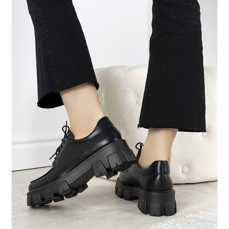 Black shoes on a thick Lamare sole 1