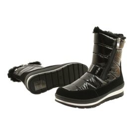 Black Snow boots with Caprice membrane 26425-27 019 2
