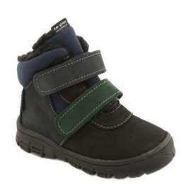 Boys' boots with a Waterproof membrane Mazurek 1360 black and navy blue 1