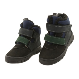 Boys' boots with a Waterproof membrane Mazurek 1360 black and navy blue 2 Boys' boots with a Waterproof membrane Mazurek 1360 black and navy blue 2