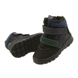 Boys' boots with a Waterproof membrane Mazurek 1360 black and navy blue 3