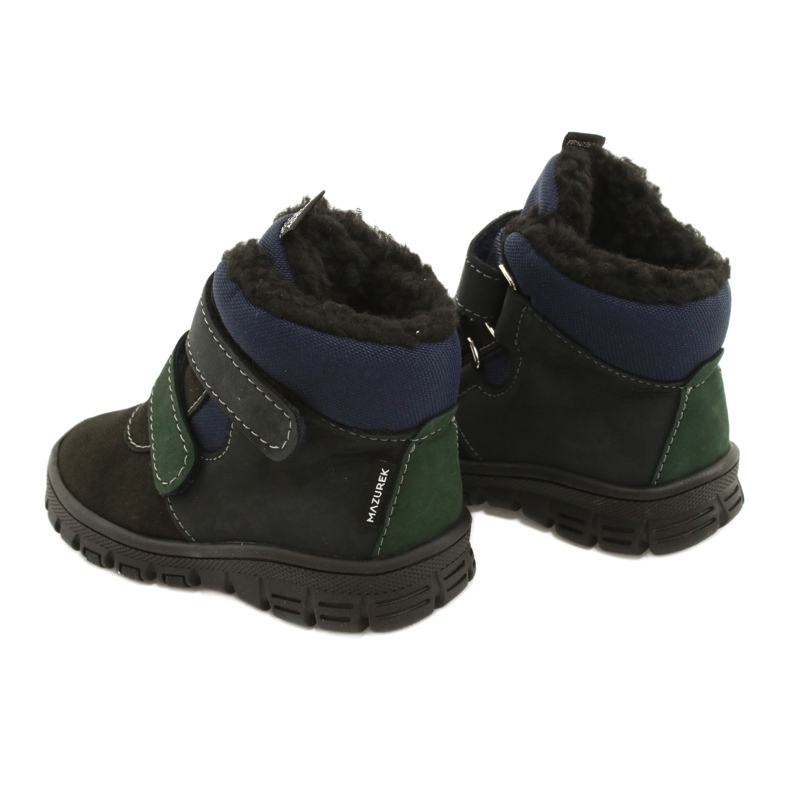 Boys' boots with a Waterproof membrane Mazurek 1360 black and navy blue 4