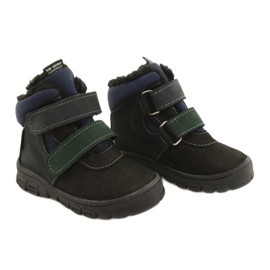 Boys' boots with a Waterproof membrane Mazurek 1360 black and navy blue 5