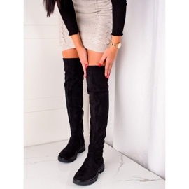 Seastar High Suede Thigh High Boots black 2