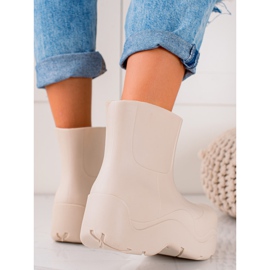 TRENDI Wellies On The Fashion Platform white 2