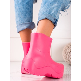 TRENDI Galoshes on the fashion platform pink 1
