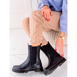 S. BARSKI High Chelsea Boots on the S.BARSKI Platform black 1